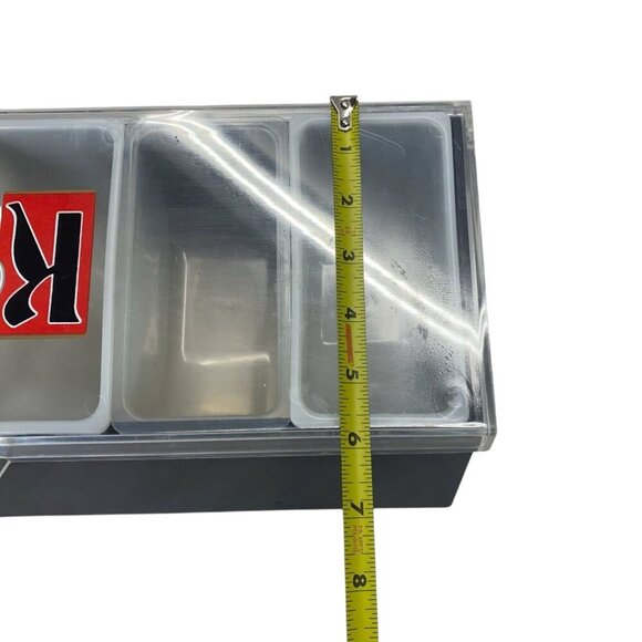 Ketel One Vodka Bar Condiment Caddy Garnish Station Fruit Tray 6 Compartments - Picture 8 of 8